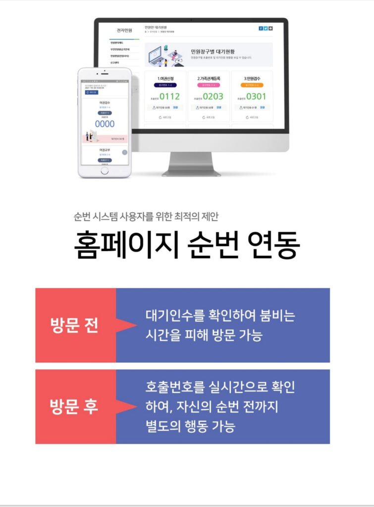 순번기 홈페이지연동